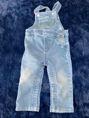 12-18m Joe Fresh Light Blue Denim Baby Overalls GUC